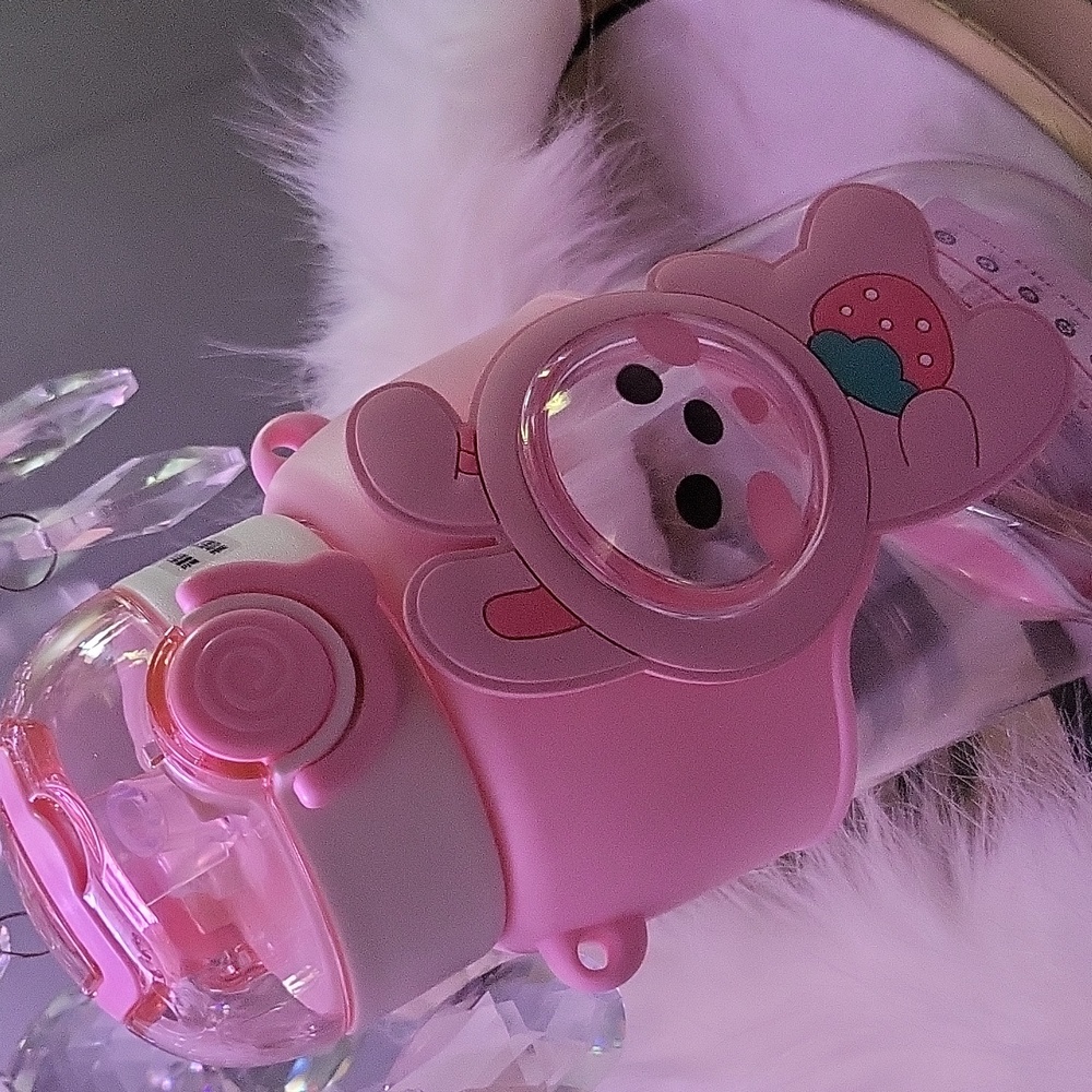 Pink strawberry Bunny cup.